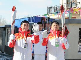 (BEIJING2022) CHINA-HEBEI-ZHANGJIAKOU-OLYMPIC TORCH RELAY (CN)