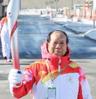 (BEIJING2022) CHINA-HEBEI-ZHANGJIAKOU-OLYMPIC TORCH RELAY (CN)