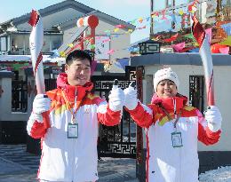 (BEIJING 2022) CHINA-HEBEI-ZHANGJIAKOU-OLYMPIC TORCH RELAY (CN)