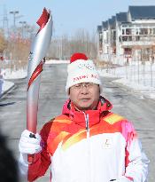 (BEIJING 2022) CHINA-HEBEI-ZHANGJIAKOU-OLYMPIC TORCH RELAY (CN)