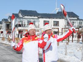 (BEIJING 2022) CHINA-HEBEI-ZHANGJIAKOU-OLYMPIC TORCH RELAY (CN)