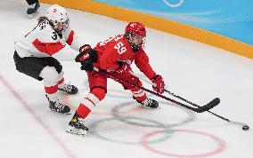 (BEIJING2022)CHINA-BEIJING-OLYMPIC WINTER GAMES-ICE HOCKEY-WOMEN'S PRELIMINARY-ROC VS SWITZERLAND