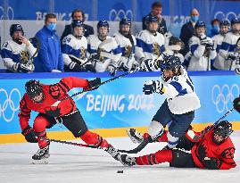 (BEIJING2022)CHINA-BEIJING-OLYMPIC WINTER GAMES-ICE HOCKEY-WOMEN'S PRELIMINARY-CANADA VS FINLAND(CN)