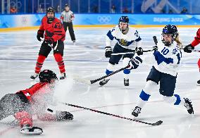 (BEIJING2022)CHINA-BEIJING-OLYMPIC WINTER GAMES-ICE HOCKEY-WOMEN'S PRELIMINARY-CANADA VS FINLAND(CN)