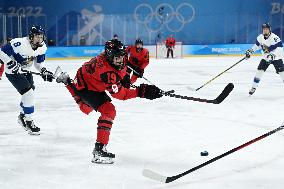 (BEIJING2022)CHINA-BEIJING-OLYMPIC WINTER GAMES-ICE HOCKEY-WOMEN'S PRELIMINARY-CANADA VS FINLAND