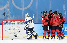 (BEIJING2022)CHINA-BEIJING-OLYMPIC WINTER GAMES-ICE HOCKEY-WOMEN'S PRELIMINARY-CANADA VS FINLAND