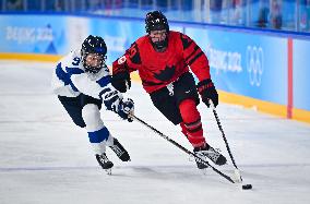 (BEIJING2022)CHINA-BEIJING-OLYMPIC WINTER GAMES-ICE HOCKEY-WOMEN'S PRELIMINARY-CANADA VS FINLAND