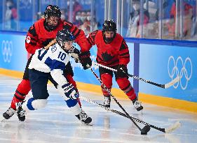 (BEIJING2022)CHINA-BEIJING-OLYMPIC WINTER GAMES-ICE HOCKEY-WOMEN'S PRELIMINARY-CANADA VS FINLAND