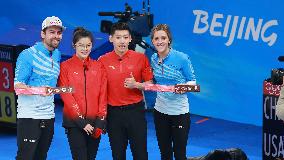(BEIJING2022)CHINA-BEIJING-WINTER OLYMPIC GAMES-CURLING-MIXED DOUBLES-CHINA VS U.S (CN)
