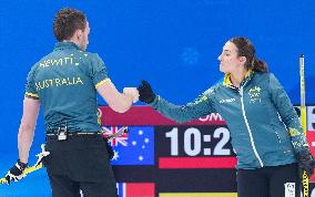 (BEIJING2022)CHINA-BEIJING-OLYMPIC WINTER GAMES-CURLING-MIXED DOUBLES-NORWAY VS AUSTRALIA (CN)