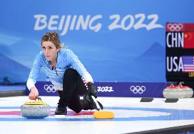 (BEIJING2022)CHINA-BEIJING-WINTER OLYMPIC GAMES-CURLING-MIXED DOUBLES-CHINA VS U.S (CN)