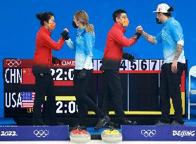(BEIJING2022)CHINA-BEIJING-OLYMPIC WINTER GAMES-CURLING-MIXED DOUBLES-CHINA VS UNITED STATES