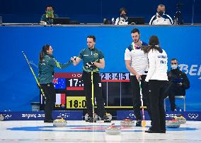 (BEIJING2022)CHINA-BEIJING-OLYMPIC WINTER GAMES-CURLING-MIXED DOUBLES-ITALY VS AUSTRALIA (CN)