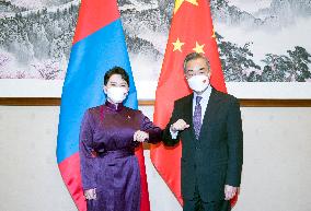 CHINA-BEIJING-WANG YI-MONGOLIAN FM-MEETING (CN)