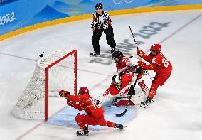 (BEIJING2022)CHINA-BEIJING-OLYMPIC WINTER GAMES-ICE HOCKEY-WOMEN'S PRELIMINARY-CHINA VS JAPAN