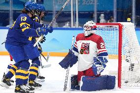 (BEIJING2022) CHINA-BEIJING-OLYMPIC WINTER GAMES-ICE HOCKEY-WOMEN'S PRELIMINARY-CZE-SWE(CN)