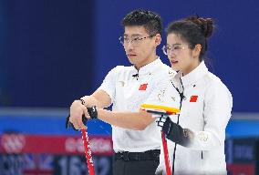 (BEIJING2022)CHINA-BEIJING-WINTER OLYMPIC GAMES-CURLING-MIXED DOUBLES-CHINA VS NORWAY (CN)