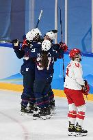 (BEIJING2022)CHINA-BEIJING-OLYMPIC WINTER GAMES-ICE HOCKEY-WOMEN'S PRELIMINARY-USA VS ROC (CN)