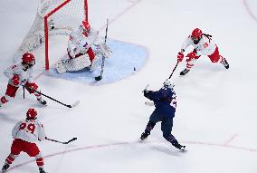 (BEIJING2022)CHINA-BEIJING-OLYMPIC WINTER GAMES-ICE HOCKEY-WOMEN'S PRELIMINARY-USA VS ROC (CN)