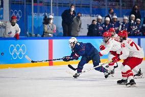 (BEIJING2022)CHINA-BEIJING-OLYMPIC WINTER GAMES-ICE HOCKEY-WOMEN'S PRELIMINARY-USA VS ROC (CN)