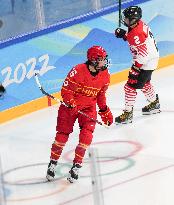 (BEIJING2022)CHINA-BEIJING-OLYMPIC WINTER GAMES-ICE HOCKEY-WOMEN'S PRELIMINARY-CHINA VS JAPAN