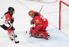 (BEIJING2022)CHINA-BEIJING-OLYMPIC WINTER GAMES-ICE HOCKEY-WOMEN'S PRELIMINARY-CHINA VS JAPAN