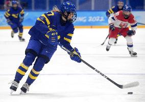 (BEIJING2022)CHINA-BEIJING-OLYMPIC WINTER GAMES-ICE HOCKEY-WOMEN'S PRELIMINARY-CZE VS SWE (CN)