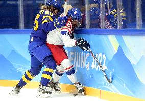 (BEIJING2022)CHINA-BEIJING-OLYMPIC WINTER GAMES-ICE HOCKEY-WOMEN'S PRELIMINARY-CZE VS SWE (CN)