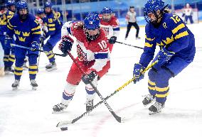 (BEIJING2022)CHINA-BEIJING-OLYMPIC WINTER GAMES-ICE HOCKEY-WOMEN'S PRELIMINARY-CZE VS SWE (CN)