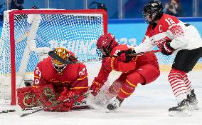 (BEIJING2022)CHINA-BEIJING-OLYMPIC WINTER GAMES-ICE HOCKEY-WOMEN'S PRELIMINARY-CHINA VS JAPAN