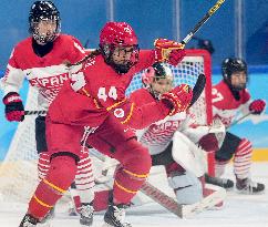 (BEIJING2022)CHINA-BEIJING-OLYMPIC WINTER GAMES-ICE HOCKEY-WOMEN'S PRELIMINARY-CHINA VS JAPAN