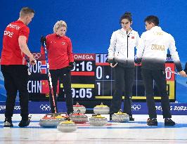 (BEIJING2022)CHINA-BEIJING-WINTER OLYMPIC GAMES-CURLING-MIXED DOUBLES-CHINA VS NORWAY (CN)