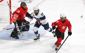(BEIJING2022)CHINA-BEIJING-OLYMPIC WINTER GAMES-ICE HOCKEY-WOMEN'S PRELIMINARY-U.S VS SWITZERLAND