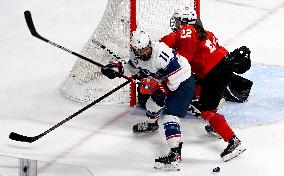 (BEIJING2022)CHINA-BEIJING-OLYMPIC WINTER GAMES-ICE HOCKEY-WOMEN'S PRELIMINARY-U.S VS SWITZERLAND