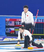 (BEIJING2022)CHINA-BEIJING-WINTER OLYMPIC GAMES-CURLING-MIXED DOUBLES-CHINA VS BRITAIN (CN)