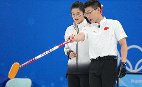 (BEIJING2022)CHINA-BEIJING-WINTER OLYMPIC GAMES-CURLING-MIXED DOUBLES-CHINA VS GREAT BRITAIN (CN)