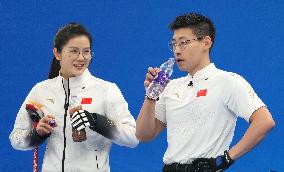 (BEIJING2022)CHINA-BEIJING-WINTER OLYMPIC GAMES-CURLING-MIXED DOUBLES-CHINA VS GREAT BRITAIN (CN)