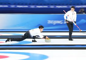 (BEIJING2022)CHINA-BEIJING-WINTER OLYMPIC GAMES-CURLING-MIXED DOUBLES-CHINA VS BRITAIN (CN)