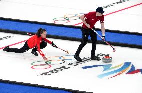 (BEIJING2022)CHINA-BEIJING-WINTER OLYMPIC GAMES-CURLING-MIXED DOUBLES-CHINA VS BRITAIN (CN)