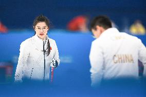 (XHTP)(BEIJING2022)CHINA-BEIJING-WINTER OLYMPIC GAMES-CURLING-MIXED DOUBLES-CHINA VS ITALY (CN)