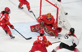 (XHTP)(BEIJING2022)CHINA-BEIJING-OLYMPIC WINTER GAMES-ICE HOCKEY-WOMEN'S PRELIMINARY-CHINA VS JAPAN