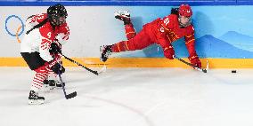 (XHTP)(BEIJING2022)CHINA-BEIJING-OLYMPIC WINTER GAMES-ICE HOCKEY-WOMEN'S PRELIMINARY-CHINA VS JAPAN