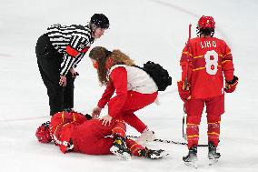 (XHTP)(BEIJING2022)CHINA-BEIJING-OLYMPIC WINTER GAMES-ICE HOCKEY-WOMEN'S PRELIMINARY-CHINA VS JAPAN