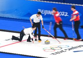 (BEIJING2022)CHINA-BEIJING-WINTER OLYMPIC GAMES-CURLING-MIXED DOUBLES-CHINA VS CZECH REPUBLIC (CN)