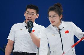 (BEIJING2022)CHINA-BEIJING-WINTER OLYMPIC GAMES-CURLING-MIXED DOUBLES-CHINA VS CZECH REPUBLIC (CN)