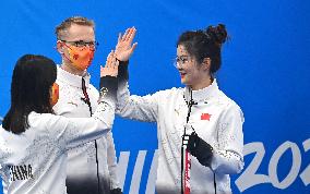 (BEIJING2022)CHINA-BEIJING-WINTER OLYMPIC GAMES-CURLING-MIXED DOUBLES-CHINA VS CZECH REPUBLIC (CN)