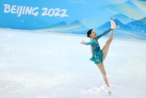 (BEIJING2022)CHINA-BEIJING-OLYMPIC WINTER GAMES-FIGURE SKATING-TEAM EVENT-WOMEN'S SINGLE SKATING-FREE SKATING (CN)