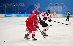 (BEIJING2022)CHINA-BEIJING-OLYMPIC WINTER GAMES-ICE HOCKEY-WOMEN'S PRELIMINARY-ROC VS CANADA (CN)