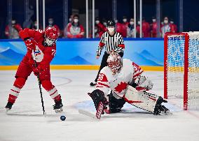 (BEIJING2022)CHINA-BEIJING-OLYMPIC WINTER GAMES-ICE HOCKEY-WOMEN'S PRELIMINARY-ROC VS CANADA (CN)