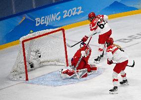 (BEIJING2022)CHINA-BEIJING-OLYMPIC WINTER GAMES-ICE HOCKEY-WOMEN'S PRELIMINARY-DENMARK VS CZECH REPUBLIC(CN)